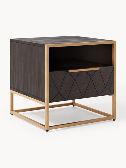 Westwing Collection Nachttisch Harry aus massivem Mangoholz Blitzverkäufe