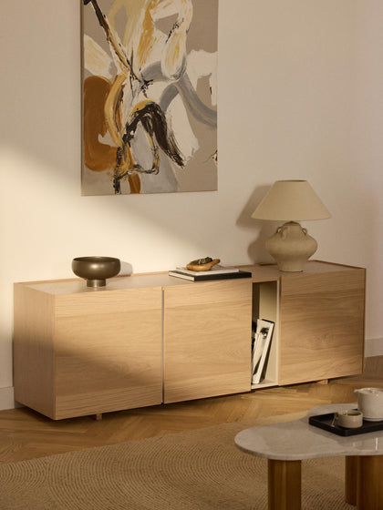 Westwing Collection Holz-Sideboard Larsen Kostenloser Versand
