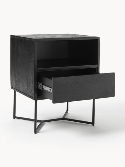 Westwing Collection Nachttisch Luca aus Mangoholz mit Schublade Flash Sale