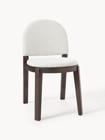 Westwing Collection Bouclé-Polsterstuhl Neelia Black Friday