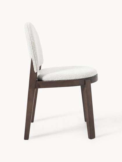 Westwing Collection Bouclé-Polsterstuhl Neelia Black Friday