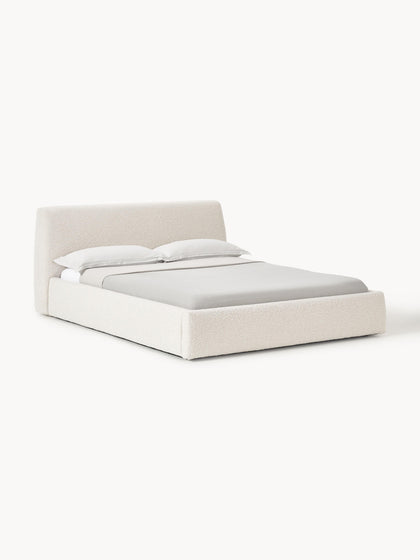Westwing Collection Bouclé-Polsterbett Cloud