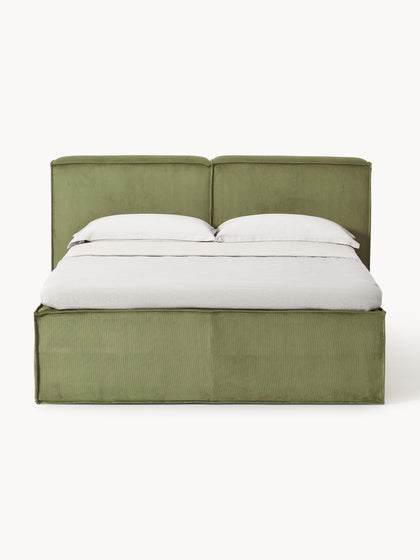 Westwing Collection Cord-Boxspringbett Lennon Vatertagsangebot