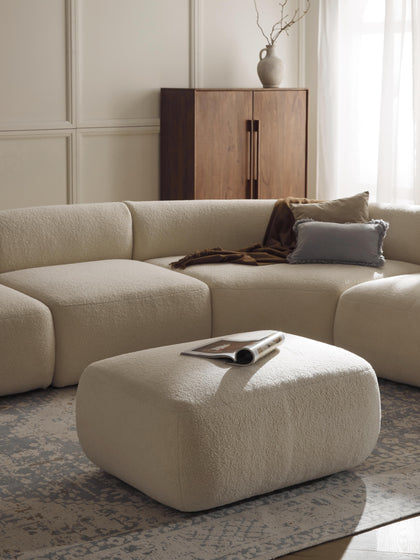 Westwing Collection Teddy-Hocker Sofia Top Angebot