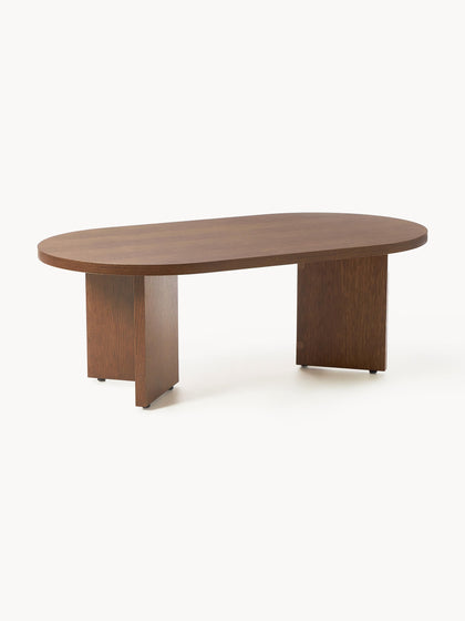 Westwing Collection Ovaler Holz-Couchtisch Toni