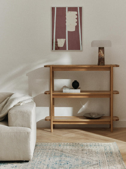 Westwing Collection Niedriges Holz-Regal Libby Bestseller
