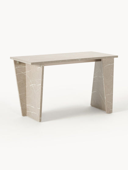 Westwing Collection Schreibtisch Liam in Travertin-Optik Begrenzte Freigabe