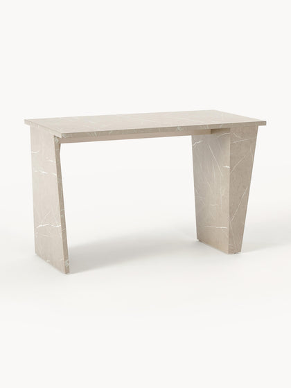 Westwing Collection Schreibtisch Liam in Travertin-Optik Begrenzte Freigabe