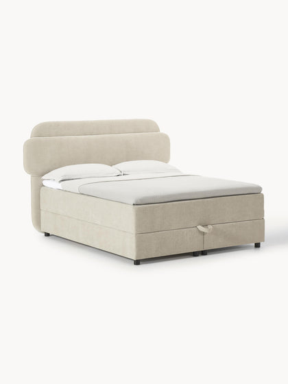 Westwing Collection Boxspringbett Enrica mit Stauraum