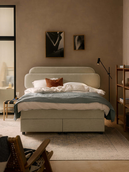 Westwing Collection Boxspringbett Enrica mit Stauraum JETZT KAUFEN