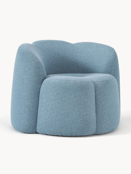 Westwing Collection Bouclé-Loungesessel Fleur