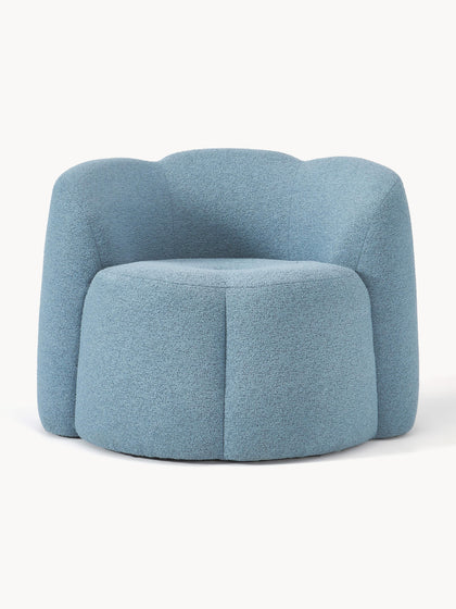 Westwing Collection Bouclé-Loungesessel Fleur Letzter Tag