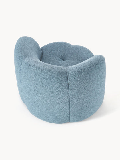 Westwing Collection Bouclé-Loungesessel Fleur Letzter Tag