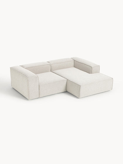 Westwing Collection Modulares Ecksofa Lennon aus Bouclé Nur für heute