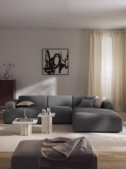Westwing Collection Ecksofa Melva (4-Sitzer) 50% Rabatt mit kostenlosem Versand