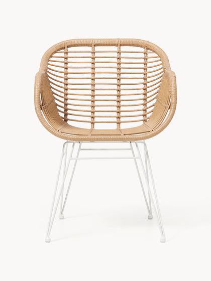 Westwing Collection Polyrattan-Armlehnstühle Costa 2 Stück Begrenzt auf 3 Tage