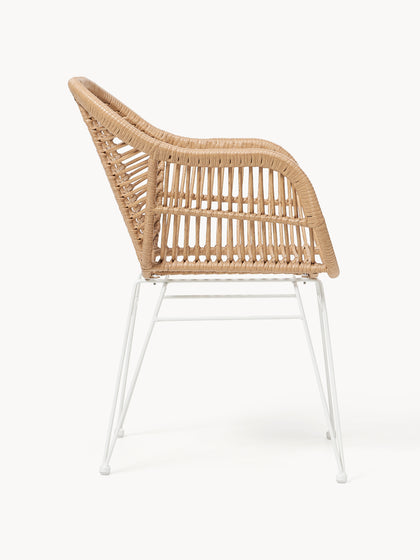 Westwing Collection Polyrattan-Armlehnstühle Costa 2 Stück Begrenzt auf 3 Tage