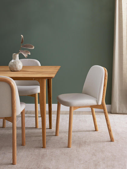 Westwing Collection Polsterstuhl Julie aus Eschenholz Speichern exportieren