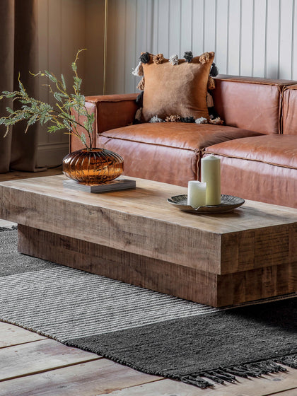 Westwing Collection Couchtisch Iowa aus Mangoholz zollfrei