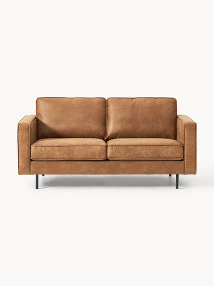 Westwing Collection Sofa Hunter (2-Sitzer) aus recyceltem Leder 50% Rabatt für begrenzte Zeit