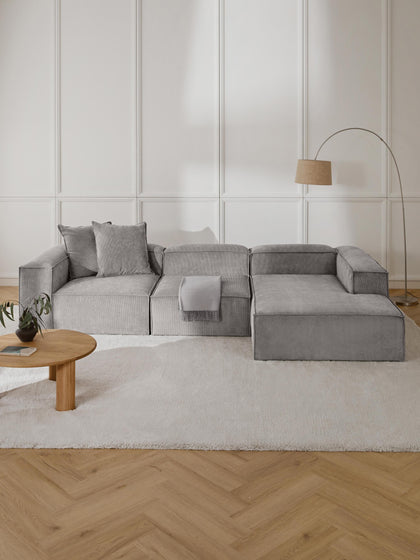 Westwing Collection Modulares Ecksofa Lennon aus Cord Verkauf