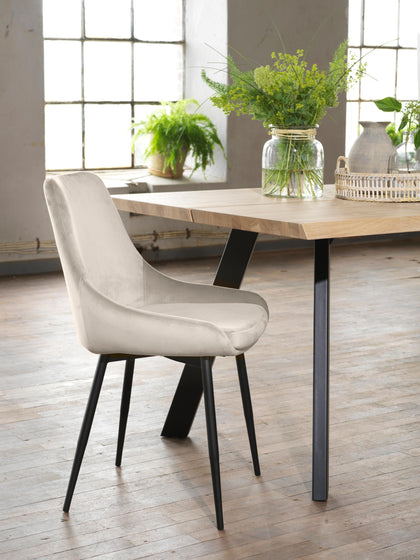 Westwing Collection Samt-Polsterstühle Sierra 2 Stück im Angebot