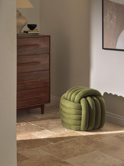 Westwing Collection Knoten-Pouf Twist Kostenloser Versand