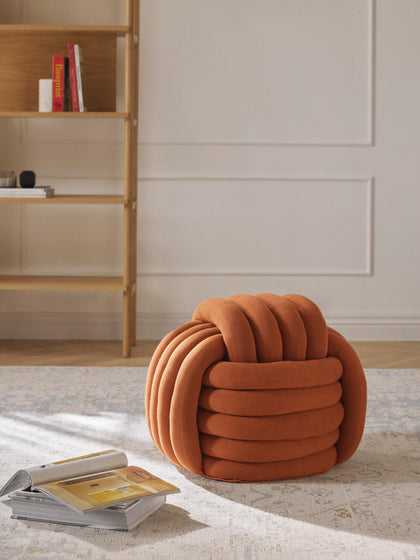 Westwing Collection Knoten-Pouf Twist Sonderangebot
