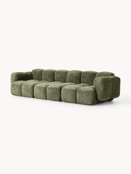 Westwing Collection Modulares Sofa Tayla (4-Sitzer) aus Teddy-Bouclé Rabatt