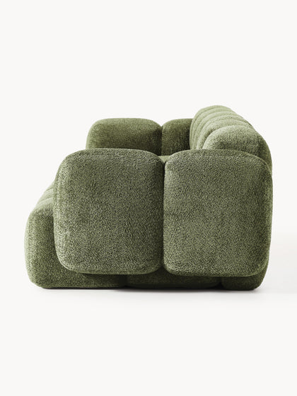 Westwing Collection Modulares Sofa Tayla (4-Sitzer) aus Teddy-Bouclé Rabatt