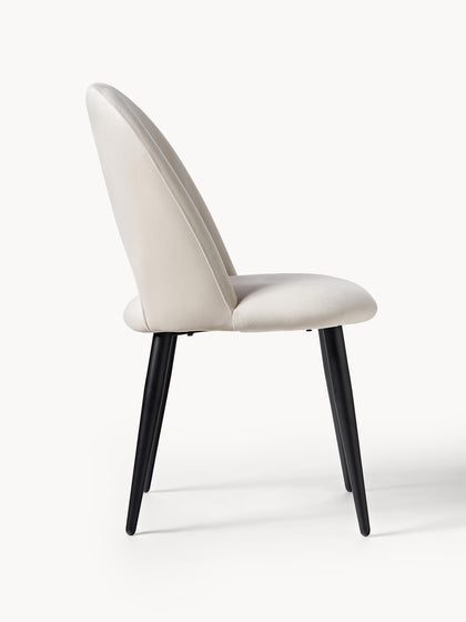 Westwing Collection Samt-Polsterstuhl Rachel Preisnachlass