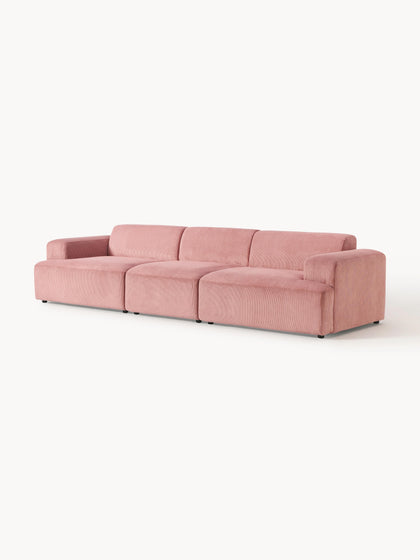 Westwing Collection Cord-Sofa Melva (4-Sitzer) Black Friday