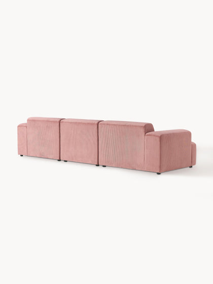 Westwing Collection Cord-Sofa Melva (4-Sitzer) Black Friday