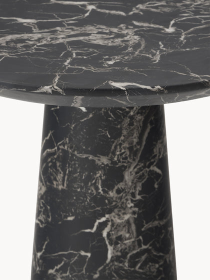 Westwing Collection Runder Esstisch Disc in Marmor-Optik Ø 70 cm Cyber Monday