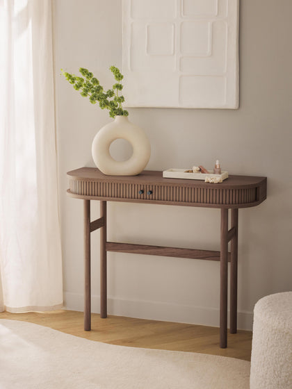 Westwing Collection Konsole Calary mit geriffelter Front Weihnachtsangebot