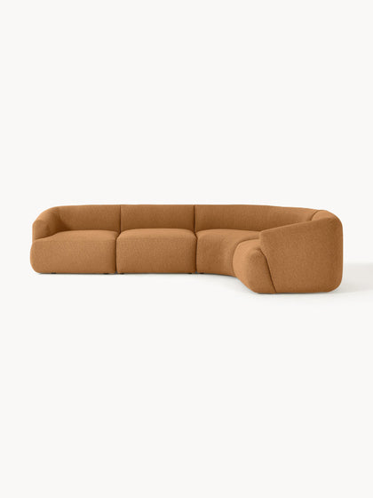 Westwing Collection Modulares Bouclé-Ecksofa Sofia (4-Sitzer) Heißer Verkauf