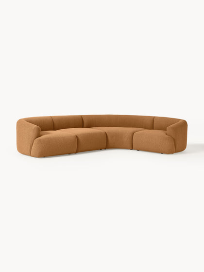 Westwing Collection Modulares Bouclé-Ecksofa Sofia (4-Sitzer) Heißer Verkauf