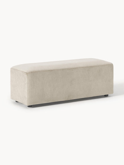 Westwing Collection XL-Hocker Melva aus Cord B 116 x T 42 cm Große Rabatte