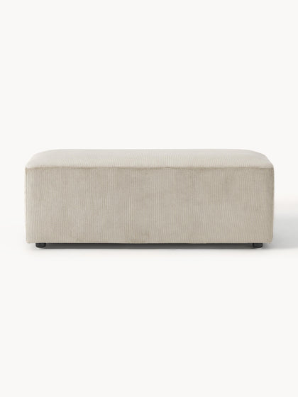 Westwing Collection XL-Hocker Melva aus Cord B 116 x T 42 cm Große Rabatte