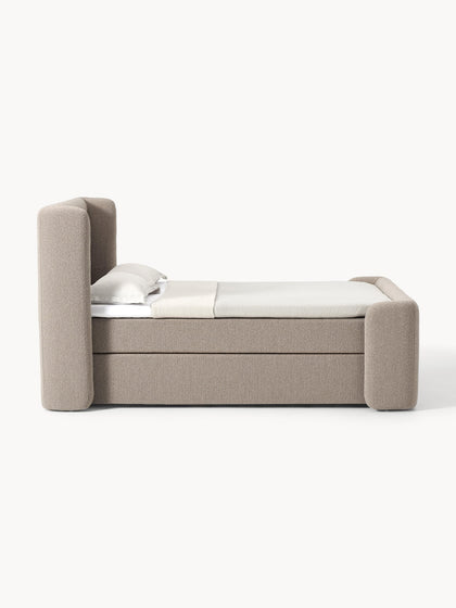 Westwing Collection Bouclé-Boxspringbett Perla Neuheiten