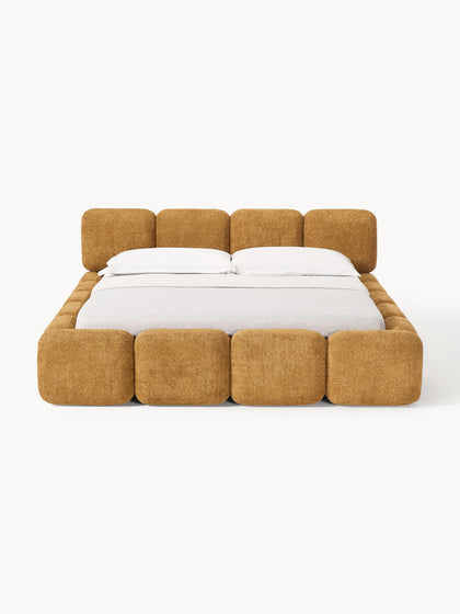 Westwing Collection Polsterbett Tayla aus Teddy-Bouclé mit Stauraum VIP-Rabatte