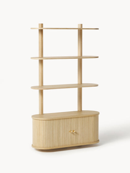 Westwing Collection Wandregal Calary mit geriffelter Front Wochenangebot