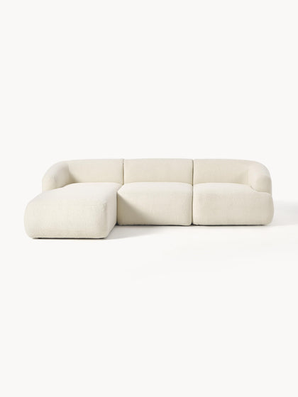 Westwing Collection Modulares Teddy-Ecksofa Sofia (3-Sitzer)