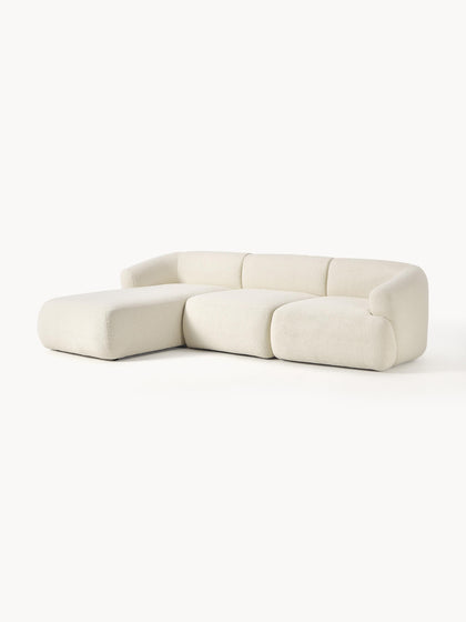 Westwing Collection Modulares Teddy-Ecksofa Sofia (3-Sitzer) Neueste Stile