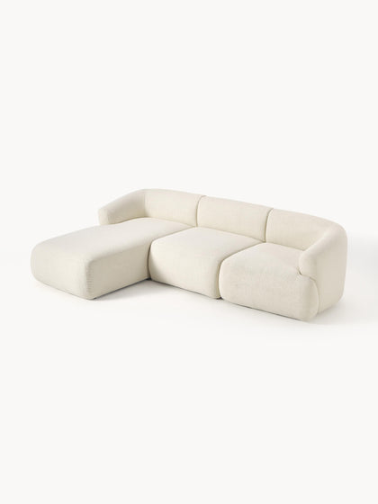 Westwing Collection Modulares Teddy-Ecksofa Sofia (3-Sitzer) Neueste Stile