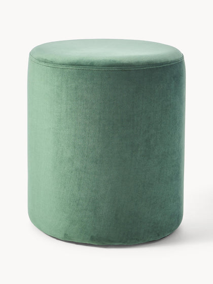 Westwing Collection Samt-Polsterhocker Daisy