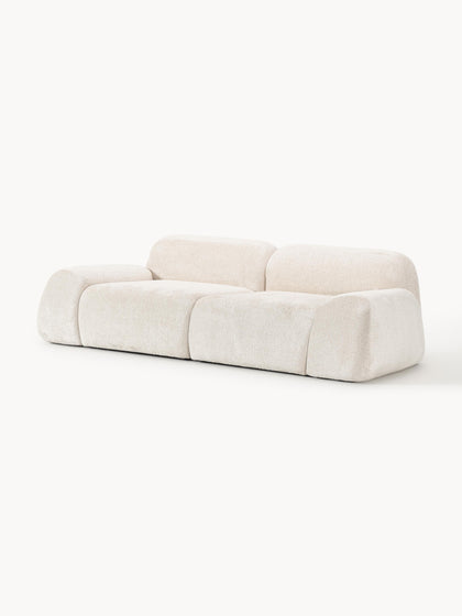 Westwing Collection Modulares Sofa Wolke (3-Sitzer) aus Teddy-Bouclé Nur für heute