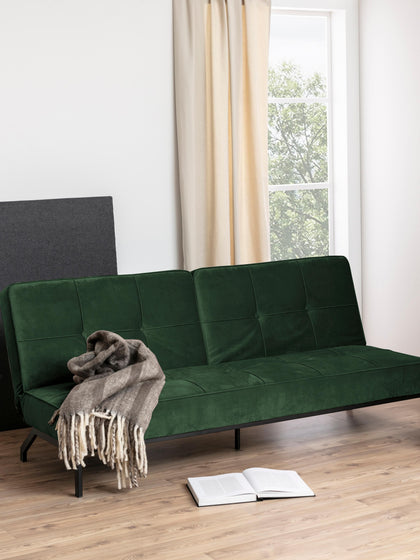 Westwing Collection Samt-Schlafsofa Perugia (3-Sitzer) Vierteljährliche Förderung