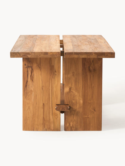 Westwing Collection Esstisch Hugo aus Teakholz in verschiedenen Größen Fabrikladen