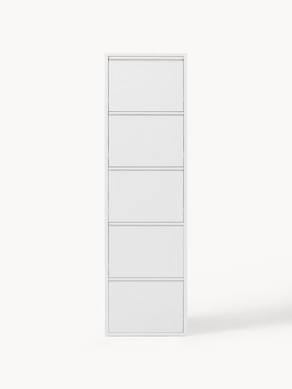 Westwing Collection Wand-Schuhschrank Caruso mit Klappfächern